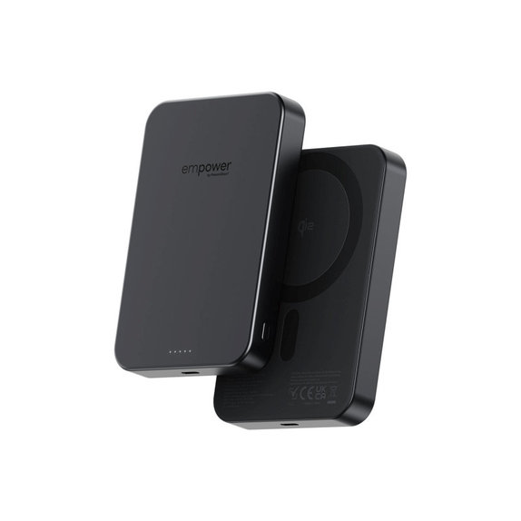 Bezdrôtová PowerBank 10000 mAh 20 W, kompatibilná s MagSafe, Qi2/USB-C, Vesmírna čierna, empower