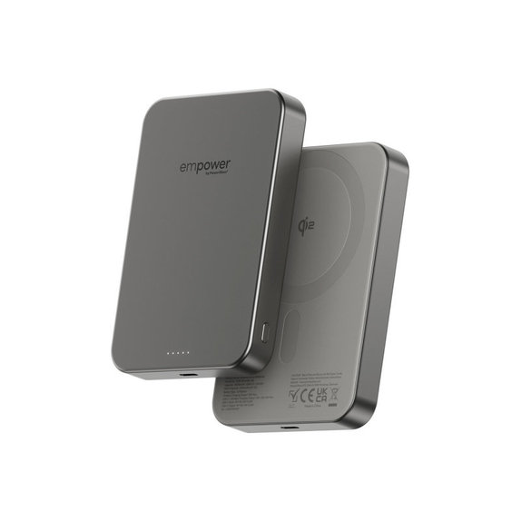 Bezdrôtová PowerBank 10000 mAh 20 W, kompatibilná s MagSafe, Qi2/USB-C, Titán, empower