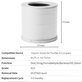 Xiaomi Smart Air Purifier 4 Compact - HEPA filter (Aktívny uhlík) (Biely)