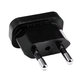 220V Napájací adaptér z US do EU (Čierny)