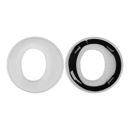 Náhradné Náušníky pre Sony Playstation Gold Wireless Stereo PS3, PS4  CECHYA-0083, Pamäťová pena + PU Koža, Biele, 1 pár