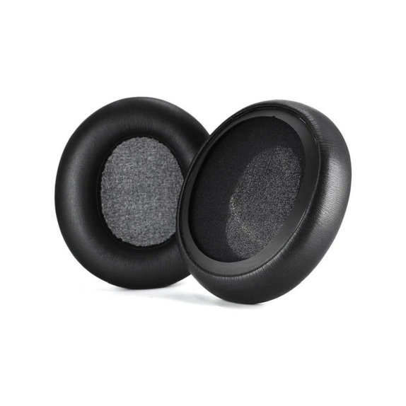 Náhradné Náušníky pre SteelSeries Arctis Nova 1, 3, 5, 7, 9, Pro Wired, Pamäťová pena + PU Koža, Čierne, 1 pár