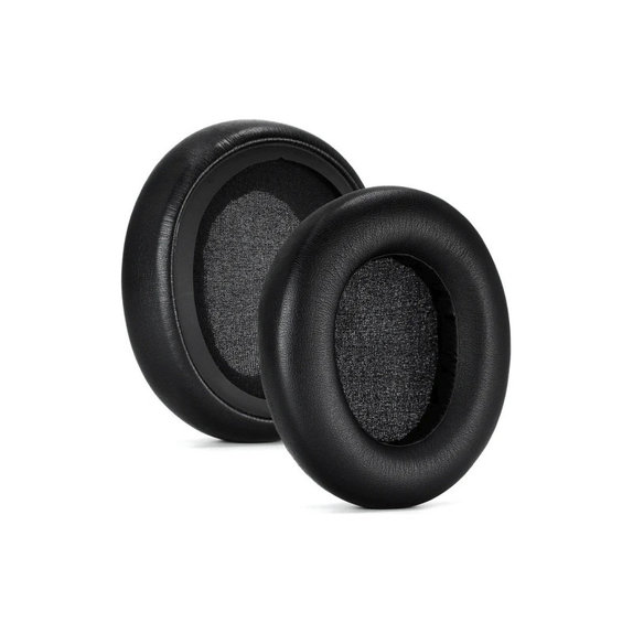 Náhradné Náušníky pre SteelSeries Arctis Nova 1, 3, 5, 7, 9, Pro Wired, Pamäťová pena + PU Koža, Čierne, 1 pár