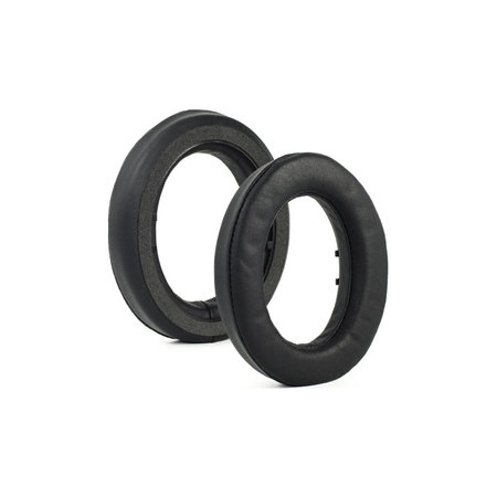 Náhradné Náušníky pre Sennheiser HD490 Pro, HD490 Pro Plus, Pamäťová pena + PU Koža, Čierne, 1 pár