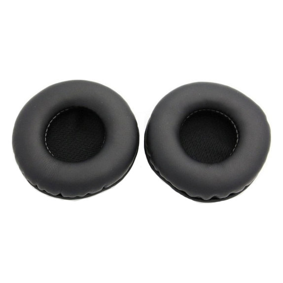 Náhradné Náušníky pre AKG K518, K518DJ, K81, K518LE, Pamäťová pena + PU Koža, Čierne, 1 pár
