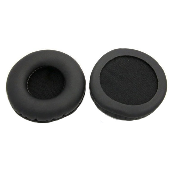 Náhradné Náušníky pre AKG K518, K518DJ, K81, K518LE, Pamäťová pena + PU Koža, Čierne, 1 pár