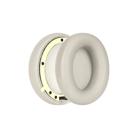 Náhradné Náušníky pre Beats Studio Pro, Pamäťová pena + PU Koža, Šedé, 1 pár