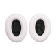 Náhradné Náušníky pre Bose QuietComfort 2, 15, 25 a 35, Pamäťová pena + PU Koža, Bielo-čierne, 1 pár