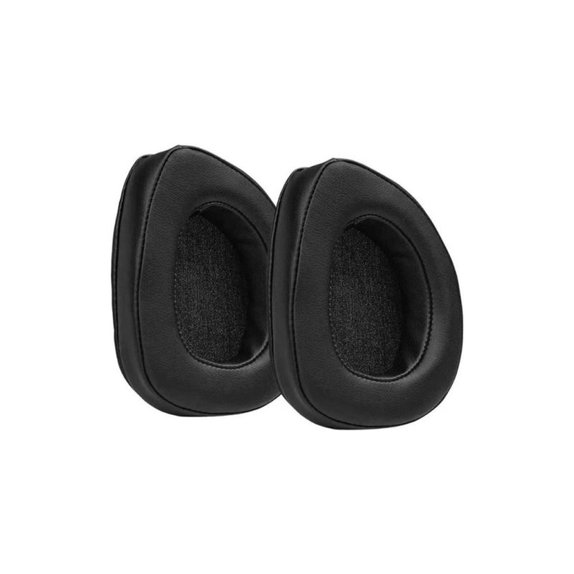 Náhradné Náušníky pre Asus Rog Delta, Delta S, Pamäťová pena + PU Koža, Čierne, 1 pár