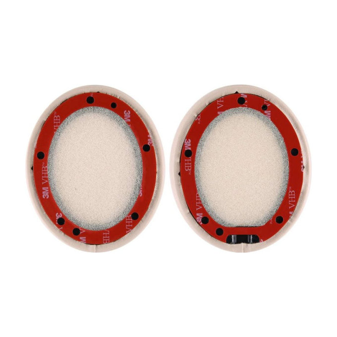 Náhradné Náušníky pre Beats Studio 2.0 a 3.0, Pamäťová pena + PU Koža, Béžové, 1 pár