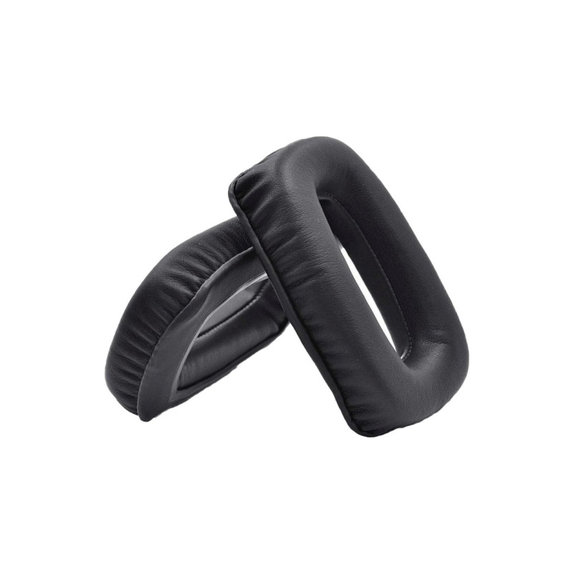 Náhradné Náušníky pre Beyerdynamic DT 100, DT 150, DT 190, Pamäťová pena + PU Koža, Čierne, 1 pár