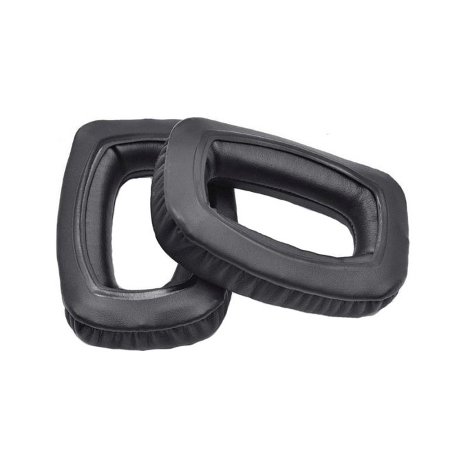 Náhradné Náušníky pre Beyerdynamic DT 100, DT 150, DT 190, Pamäťová pena + PU Koža, Čierne, 1 pár