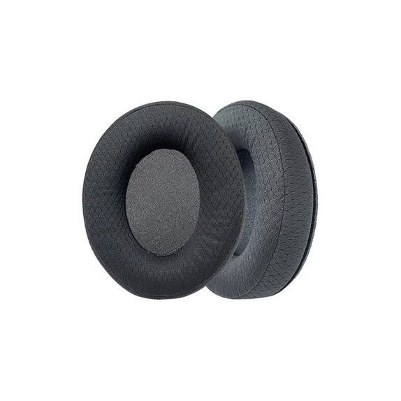 Náhradné Náušníky pre Kingston HyperX Stinger Core, Pamäťová pena + Textil, Čierne, 1 pár