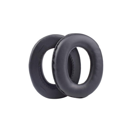 Náhradné Náušníky pre Panasonic RP-HTX7, RP-HTX7A, RP-HTX9, Pamäťová pena + PU Koža, Čierne, 1 pár