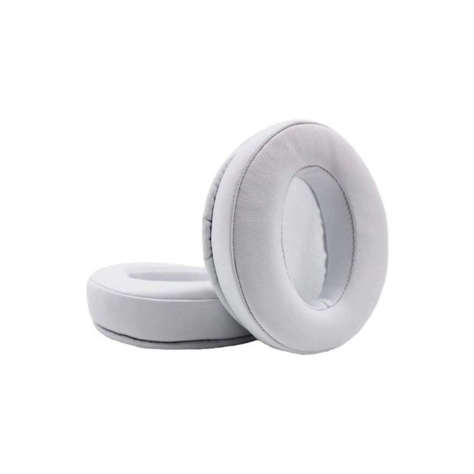 Náhradné Náušníky pre Sennheiser HD300, 300BT, 4.50BTNC, Pamäťová pena + PU Koža, Biele, 1 pár