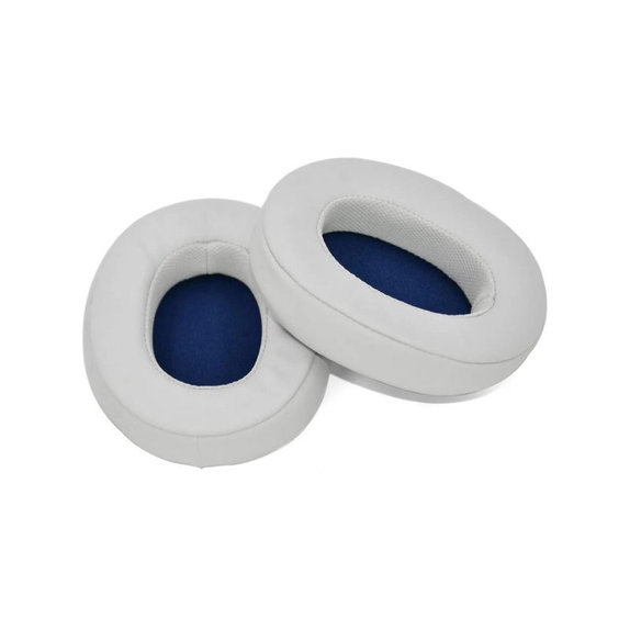 Náhradné Náušníky pre SkullCandy Hesh 3.0 a Crusher, Pamäťová pena + PU Koža, Šedé, 1 pár