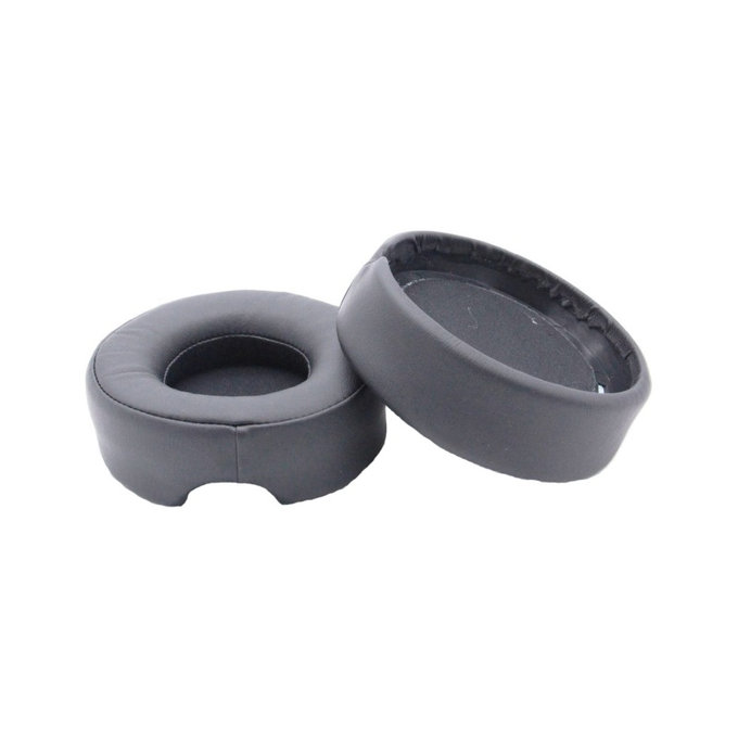 Náhradné Náušníky pre SteelSeries Siberia 650, Pamäťová pena + PU Koža, Čierne, 1 pár