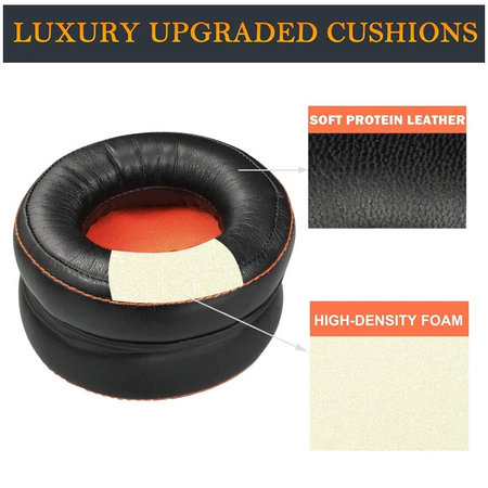 Náhradné Náušníky pre SteelSeries Siberia 800, 840, 9H, Pamäťová pena + Textil, Čierne, 1 pár