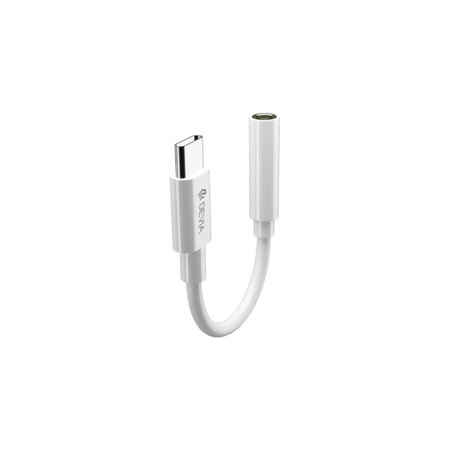 Adaptér Smart 3,5mm Jack / USB-C, biela, Devia