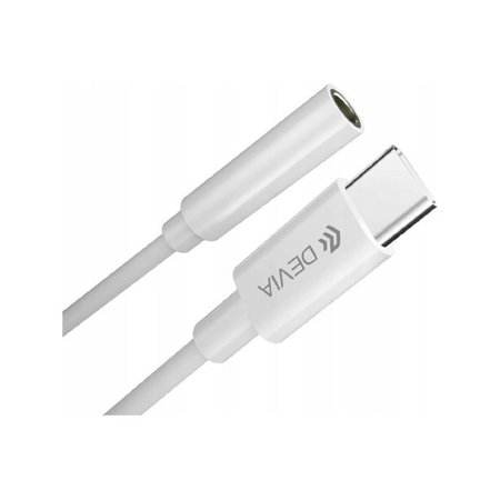 Adaptér Smart 3,5mm Jack / USB-C, biela, Devia