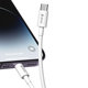 Lightning / USB-C kábel Smart, PD 27W, 2m, biela, Devia