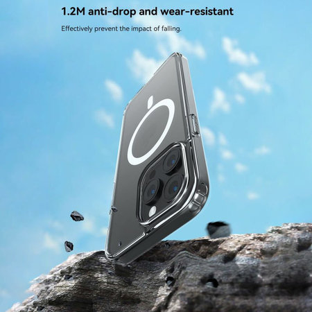 Puzdro Clear s MagSafe pre iPhone 15 Pro, transparentná, Devia