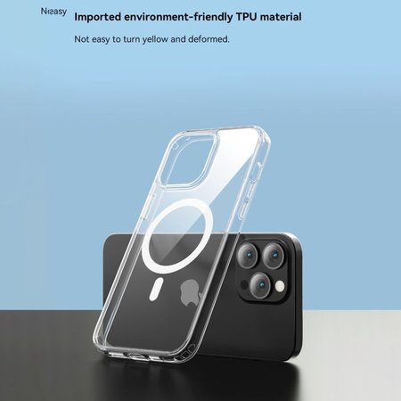 Puzdro Clear s MagSafe pre iPhone 15 Plus, transparentná, Devia