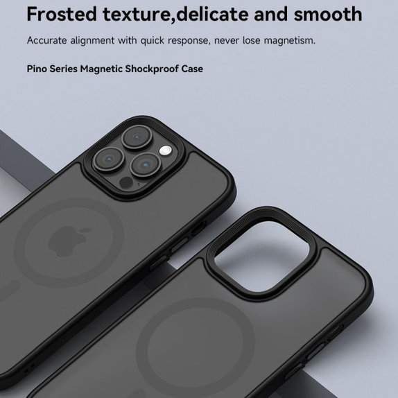 Puzdro Pino s MagSafe pre iPhone 15 Pro, čierna, Devia
