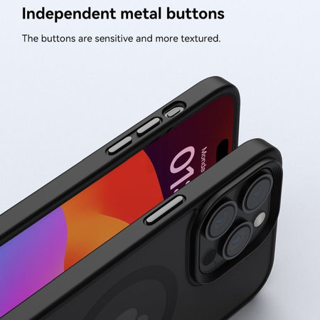 Puzdro Pino s MagSafe pre iPhone 15 Pro, čierna, Devia