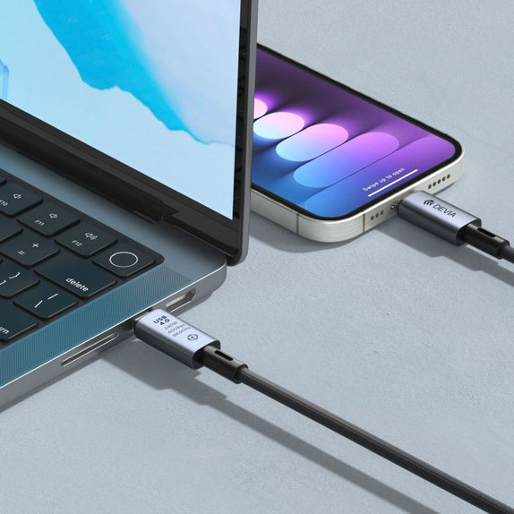 USB-C / USB-C kábel Extreme Speed, 240W, 8K 60Hz, 1m, čierna, Devia