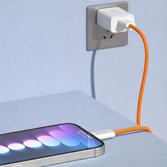USB-C / USB-C kábel Smart, PD 60W, 1m, oranžová, Devia