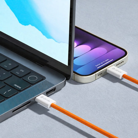 USB-C / USB-C kábel Smart, PD 60W, 1m, oranžová, Devia