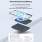 MagSafe PowerBank Extreme Speed Mini s displejom, PD 20W, 5000mAh, Space Grey, Devia