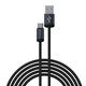 USB / USB-C kábel Gracious, 2.1A, 2m, čierna, Devia