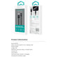 USB / USB-C kábel Gracious, 2.1A, 2m, čierna, Devia