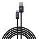 Lightning / USB kábel Gracious, 2,4A, 2m, čierna, Devia