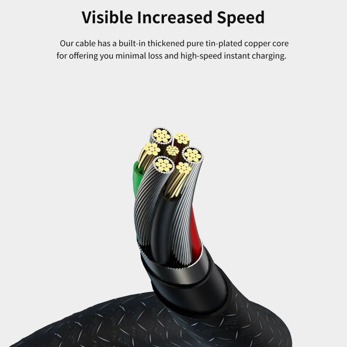 Lightning / USB kábel Gracious, 2,4A, 2m, čierna, Devia