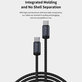 USB-C / USB-C kábel Gracious, PD 60W, 2m, čierna, Devia
