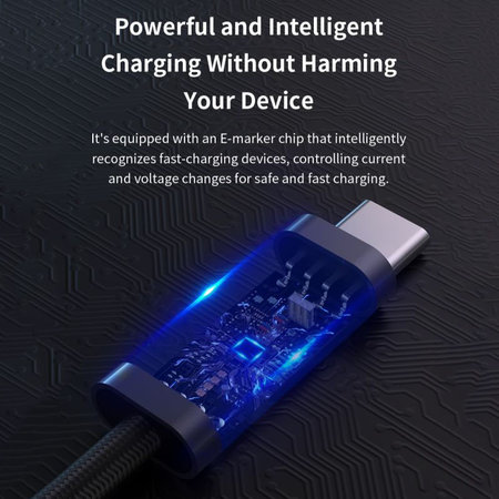 USB-C / USB-C kábel Extreme Speed, PD 240W, 2m, čierna, Devia