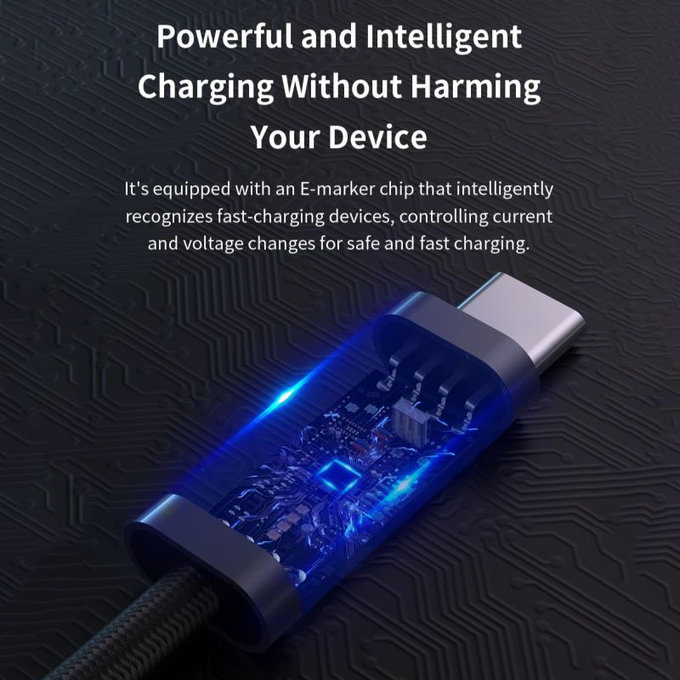 USB-C / USB-C kábel Extreme Speed, PD 240W, 2m, čierna, Devia