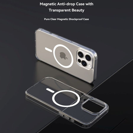 Puzdro Clear s MagSafe pre iPhone 16, transparentná, Devia