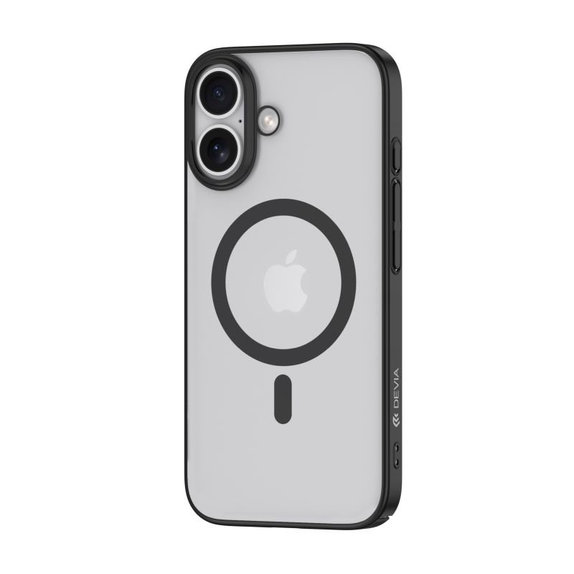 Puzdro Glimmer s MagSafe pre iPhone 16 Plus, čierna, Devia