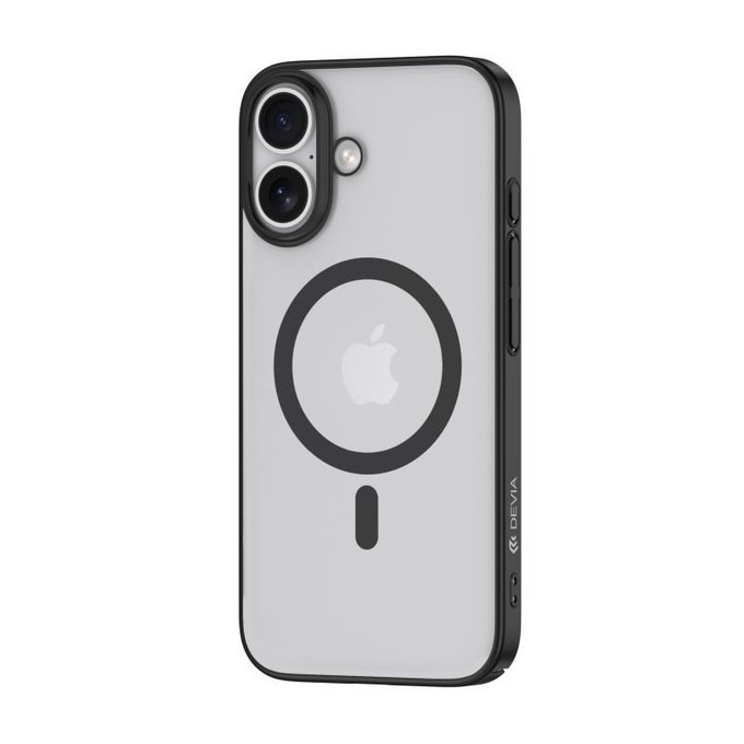 Puzdro Glimmer s MagSafe pre iPhone 16 Plus, čierna, Devia