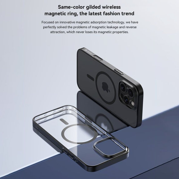 Puzdro Glimmer s MagSafe pre iPhone 16 Pro Max, čierna, Devia