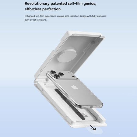 Tvrdené sklo FullCover s aplikátorom pre iPhone 17 Pro, Devia