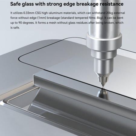 Tvrdené sklo FullCover s aplikátorom pre iPhone 17 Pro, Devia