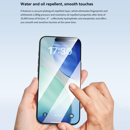 Tvrdené sklo FullCover s aplikátorom pre iPhone 17 Pro Max, Devia