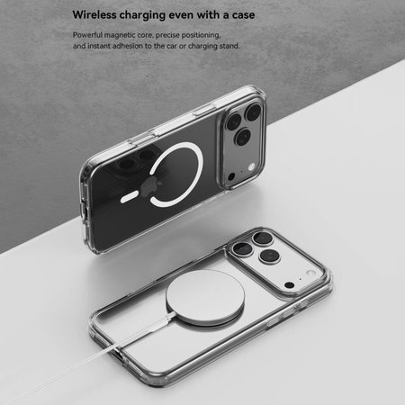 Puzdro Clear s MagSafe pre iPhone 17 Pro, transparentná, Devia