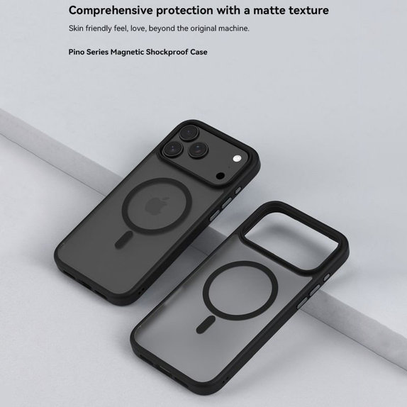 Puzdro Pino s MagSafe pre iPhone 17 Pro, čierna, Devia