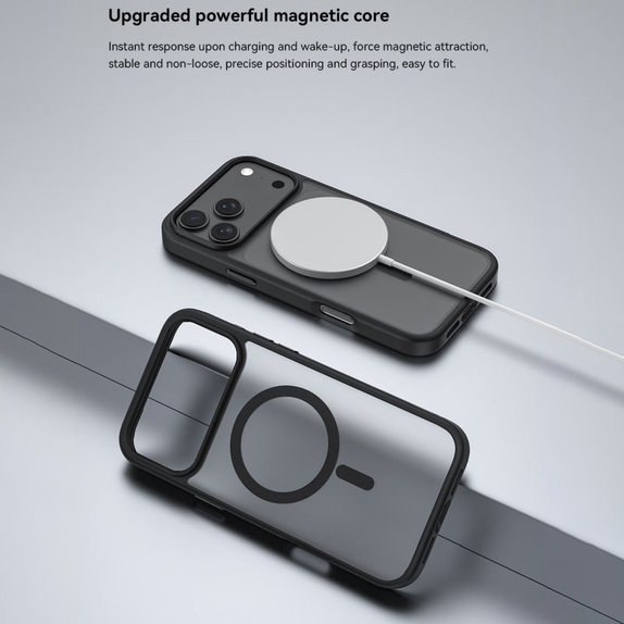 Puzdro Pino s MagSafe pre iPhone 17 Pro, čierna, Devia